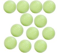 Glow in The Dark Balls, Glow Balls, with Dual Fluorescent Layers Charged by Light 12Pcs Night Balls for Night Sports and Golfing Fun