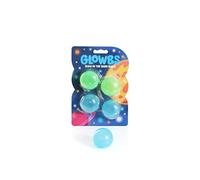 Glow in the Dark Balls - Pack of 1 - Set of 4 Glowbs in Assorted Colours - Kids Squishy Fun Christmas Stocking Filler Childs Party Bag Fidget Games