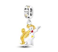 Glow In The Dark Birthday Birth Date Horoscope Star Sign Zodiac Month Charm Bead Pendant 925 Sterling Silver Compatible With Pandora Charm Moments Bracelet (Virgo)