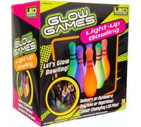 Glow in the dark bowling set with LED lights, 92592, Light up toys, for ages 5+