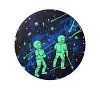 Glow In The Dark Button Pins 1 Pc, 2.4 Inch Round Button Badges Metal Personalized Picture Photo Pin Buttons Kit For Craft Supplies Christmas Diy Party Projects, 5 PCS, One Size