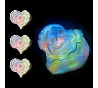 Glow in The Dark Candles for Wax Play & Massage - Low Temp Body Safe, Romantic Adult Candles (3, Heart)