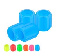 Glow-in-the-Dark Car Tire Valve Cap Set,2025 New Luminous Night Rider Valve Covers - Durable, Easy-to-Install, No-Tool-Required Accessories for Safe Night Driving (4PCS-Blue)