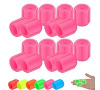 Glow-In-The-Dark Car Tire Valve Cap Set, Fluorescent Valve Caps, Waterproof Luminous Car Tire Valves Caps, Easy To Install No Tool Required For Vehicle Bikes (Pink,50pcs)
