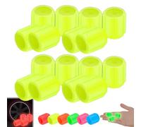 Glow-In-The-Dark Car Tire Valve Cap Set, Fluorescent Valve Caps, Waterproof Luminous Car Tire Valves Caps, Easy To Install No Tool Required For Vehicle Bikes (Yellow,24pcs)