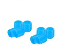 Glow-in-The-Dark Car Tire Valve Cap Set, Light Up Tire Valve Caps, Glow Tire Valve Caps, Accessories for Safe Night Driving for Car Truck SUV Motorcycles Bike, Easy-to-Install (8pcs-A)