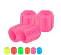 Glow-in-the-Dark Car Tire Valve Cap Set, Luminous Night Rider Valve Covers - Durable, Easy-to-Install, No-Tool-Required Accessories for Safe Night Driving - for Most Vehicle Tires (4PCS-Pink)