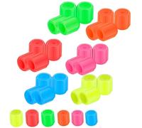 Glow-in-the-Dark Car Tire Valve Cap Set, Luminous Night Rider Valve Covers - Durable, Easy-to-Install, No-Tool-Required Accessories for Safe Night Driving - for Most Vehicle Tires (24PCS-Mix)