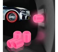 Glow in The Dark Car Tire Valve Cap Set,Waterproof Durable Luminous Valve Stem Caps,Universal Tire Caps Decoration Accessories for Car SUV Bicycle Trucks Motorcycles