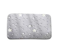 Glow In The Dark Carpet - Star Moon Planet Print Slip Mat for Bathrooms and - Versatile Floor Decoration (Grey, A)