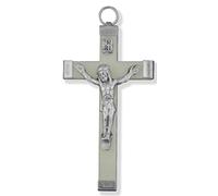 Glow-in-The-Dark Catholic Rosary Cross - Pack of 3 (Large (60mm))