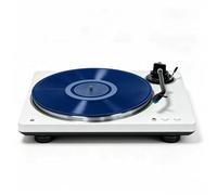 Glow in The Dark Clear Acrylic Turntable Slipmat, Anti-Static Vibration Dampening Vinyl Platter Pad, Noise Reduction Hi-Fi Turntable Mat Suitable for 30CM Record Player, 5 Colours Available (Blue)