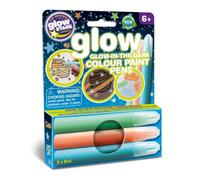 The Original Glowstars Company Glow In The Dark Colour Pens, Pack of 3 - Multicolour Blue, Orange & Green Paint Pens for Party & Halloween Decorations, DIY Glow Art & Crafts