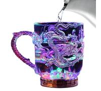 Glow in The Dark Cup - Light up Acrylic Party Cup | Led Drinking Tumbler for Christmas Parties | Color-Changing Glow Cups | Reusable Cups for Night Events & Bar Use Glows in The Dark Party