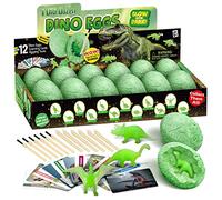 Glow-in-the-Dark Dinosaur Excavation Set for Children Dino Egg Toy Digging Dino Toy Archaeology Set from 6 Years