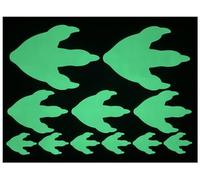 Glow in The Dark Dinosaur Footprint (Assorted) Self Adhesive Vinyl Wall Stickers