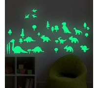 Glow in The Dark Dinosaur Wall Decals,13pcs PET Lovely Dinosaurs Wall Stickers for Kids, Dinosaur Wall Decals for Boys and Girls Room, Dinosaur Decals for Walls for Kids