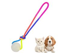 Glow In The Dark Dog Balls - Interactive Pet Toy Set, Chew Play Bouncy Balls | Light Up Training Enrichment Toys for Small Medium Large Dogs Indoor Outdoor Playtime Fun