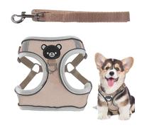 Glow in the Dark Dog Harness, Illuminated Dog Harness | Traction Rope and Harness for Pet, Adjustable Vest for Puppy, Lead for Walking, Keeps Your Pets Visi