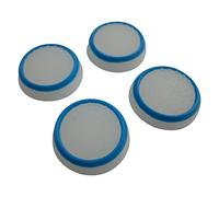 Glow in the dark dotted thumbstick grips for PS4-4 pack white & blue | ZedLabz