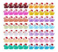 Glow In The Dark Ducks Mini | Glowing Mini Resin Duck Figures Portable and Durable - Resin Duck Figures Sufficient and Portable, Glowing for Colleagues Friends