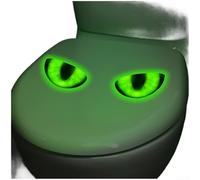 Glow in The Dark Eyes Wall Sticker, Waterproof PVC Self- Decal for Bathroom Toilet Decor, Luminous Blue and Green Eye Design on Tiles Glass Mirrors, Modern(D)