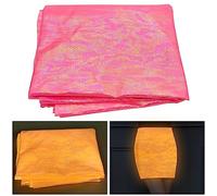 Glow in The Dark Fabric,Glow Fabric for Sewing Clothes,Luminous Polyester Fabric for Lighted Fabric for Clothes,Decorations, DIY Craft Supplies and Other Uses (35'' X 57'') (Pink Snake Print Fabric)