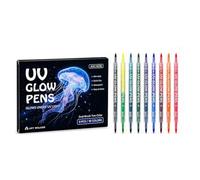 Glow in The Dark Face Paint Pens, Uv Neon Face Paint Pens, Washable Temporary Tattoo Cospl For Festival Halloween Pen, Party