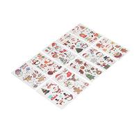 Glow In The Dark Face Tattoo For Kids Christmas Temporary Tattoo Shimmer Designs Water Transfer Tattoo Stickers For Skin Body Art Pack of 10