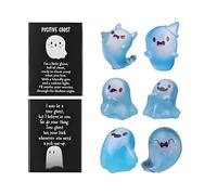 Glow In The Dark Figurine - 20grams Mini Resin Statue for Holiday Decor, Cute Luminous Accent with Storage Box, Festival Ornament for Bedroom Living Room, Outdoor Garden Display