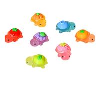 Glow in The Dark Fruit Turtle Miniatures - 50Pcs Luminous Resin Turtle Figurines for Fairy Garden, Terrarium Decor, Cake Toppers, Party Favors & Kids' Toy Gifts (50)