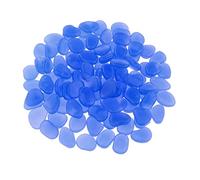 Glow in The Dark Garden Pebbles Stones for Path Yard Decor Royal Blue