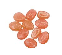 Glow in The Dark Garden RocksMade by Non-Radioactive ResinDIY DecorativeWalkwayGround Wall Drill Bits 10 (Orange, One Size)