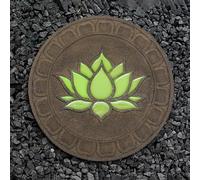 Glow in The Dark Garden Stepping Stones, All-Weather Decorative Foot Stones for Flower Beds and Backyards
