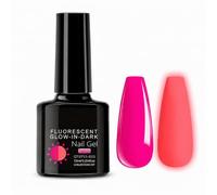 Glow in the Dark Gel Nail Polish, Hot Pink UV LED Soak Off Gel, 7.5ml
