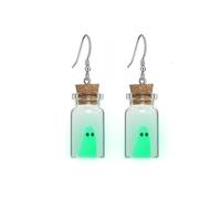 Glow in the Dark Ghost Earrings Halloween Ghost Earrings Cute Ghosts Earring Dangle Halloween Costumes Woman 2025 Halloweens Jewelry Gifts for Women, Zinc, No Gemstone
