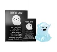 Glow-in-The-Dark Ghost Figures with Box, Halloween Mini Ghost Figures, Glow in The Dark Mini Resin Ghost Miniature, Collectible Surprise Toys Gifts, Desk Bookshelf Halloween Party Decor
