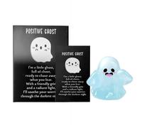 Glow-in-The-Dark Ghost Figures with Box, Halloween Mini Ghost Figures, Glow in The Dark Mini Resin Ghost Miniature, Collectible Surprise Toys Gifts, Desk Bookshelf Halloween Party Decor