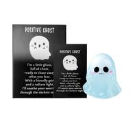 Glow-in-The-Dark Ghost Figures with Box, Halloween Mini Ghost Figures, Glow in The Dark Mini Resin Ghost Miniature, Collectible Surprise Toys Gifts, Desk Bookshelf Halloween Party Decor