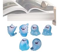 Glow In The Dark Ghost Figurines - Glow In The Dark Miniature Ghost Figurines With Box,Adorable Halloween Decoration for Fireplace Living Room