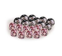 Glow in The Dark Glass Beads for Jewelry Making - 20Pcs Black and Purple Crystal Sand Beads, Luminous Craft Beads for DIY Bracelets, Necklaces, Earrings, Decorations and Handmade Jewelry Projects