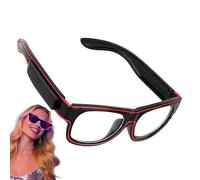 Glow In The Dark Glasses - ABS Led Neon Glasses | Light Up Favors Eyewear Props With Bright Glow, Rechargeable Use | Party Fun Gear For Kids, Adults, Dance, Cosplay, Wedding, Or Pool