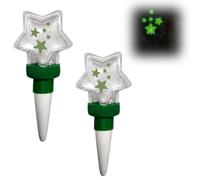 Glow-in-The-Dark Green Star Automatic Plant Watering Post Fun Heart-Shaped Watering Bar Suitable for Both Indoor and Outdoor Use Multi-Functional Decorative Plant Watering Rod (2)