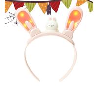 Glow in the Dark Headbands - Bunny Headpiece - Costume Accessory Bright Hair Decoration for Festival Outfits Kids Girls Party Favors