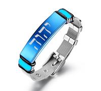 Glow in The Dark Hebrew God Bracelet for Men Women, Stainless Steel Tetragrammaton Yahweh Symbol of Jewish Faith Mesh Bangle, Christian Blessed Hebrew YHVH YHWH Jehovah Names of God Jewellery