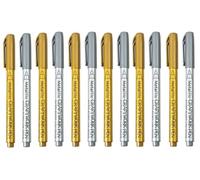 Glow-in-the-Dark Highlighters Set - 6 Vibrant Fluorescent Markers, Odorless Highlighting Pens for Note Taking, Studying, Books & Office Work, Fun Glow Effect for Night Use