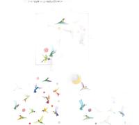 Glow in the Dark Hummingbird and Flower Wall Decals Designed for Bedroom Living Room Playroom and Study Area Interior Decoration (YG-B103 Blue Light)