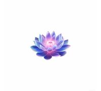 Glow in the Dark Lotus Toilet Sticker, Waterproof PVC Wall Decal for Bathroom Decor, Luminous Gradient Flower Art for Tiles Glass Mirrors, Blue, 20x15cm