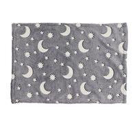 Glow in The Dark Luminous Dog Blanket Soft Comfortable Flannel Pet Mat Cats Dogs for Sweet Dream (L)
