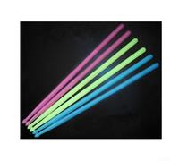 Glow in the Dark Luminous Drumsticks for Drummers 5A Fluorescent Stage Performance Accessories (Pink)